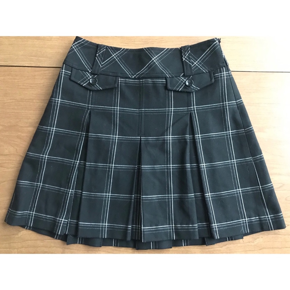 Ann Taylor LOFT Pleated Plaid Skirt